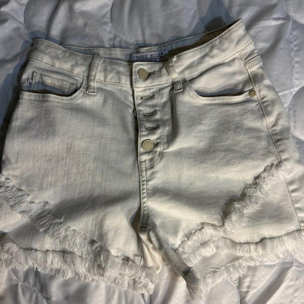 Judy Blue Jean Shorts White Size S
